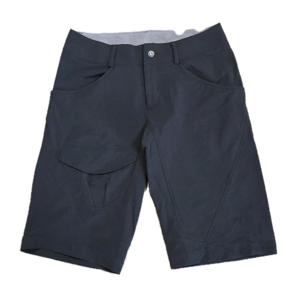 Salomon Womens Hiking Shorts Gray Charcoal‎ ActiLite Outdoor Trail Size 12